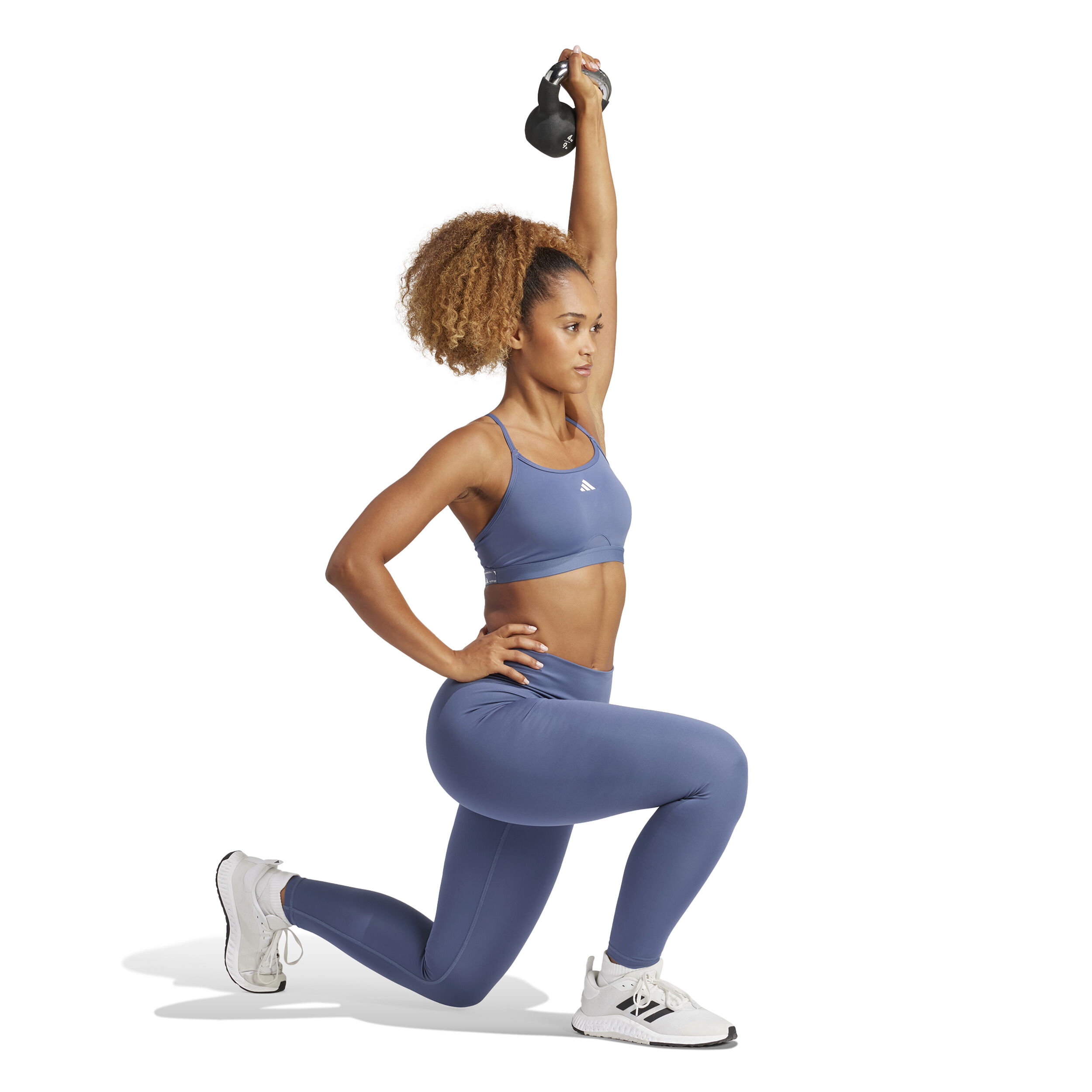 Aeroimpact Low-Support Sport-BH Damen - Blaugrau
