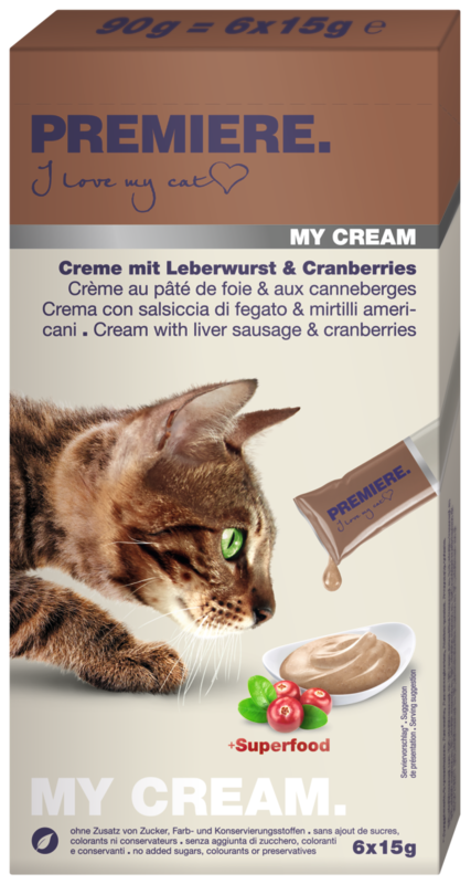 PREMIERE Snacks PREMIERE My Cream 11x6x15g Leberwurst & Cranberries
