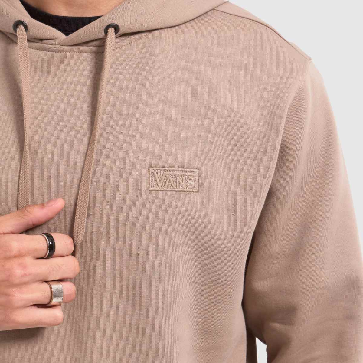 Vans – Beige basic huvtröja med koreografi