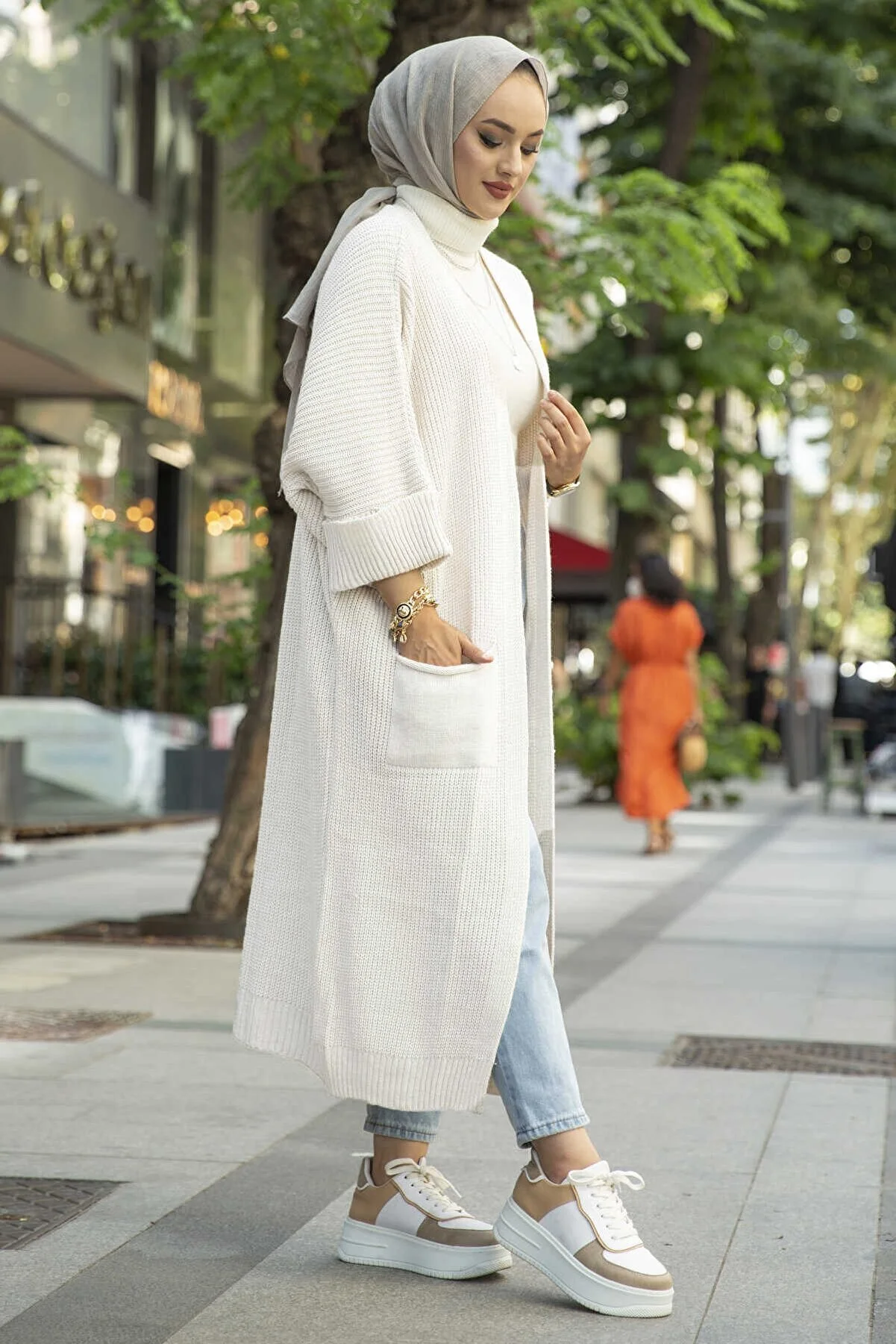 Tesetturcemoda  Strickjacke - Weiß - Regular Fit