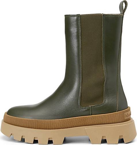 Marc O'Polo Hoher Chelsea-Boot aus glattem Kalbleder