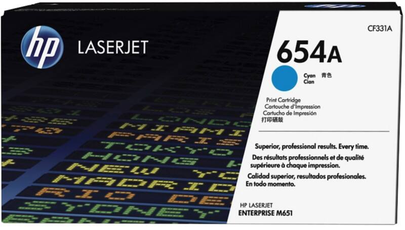 HP 654A Original Tonerkartusche CF331A Cyan