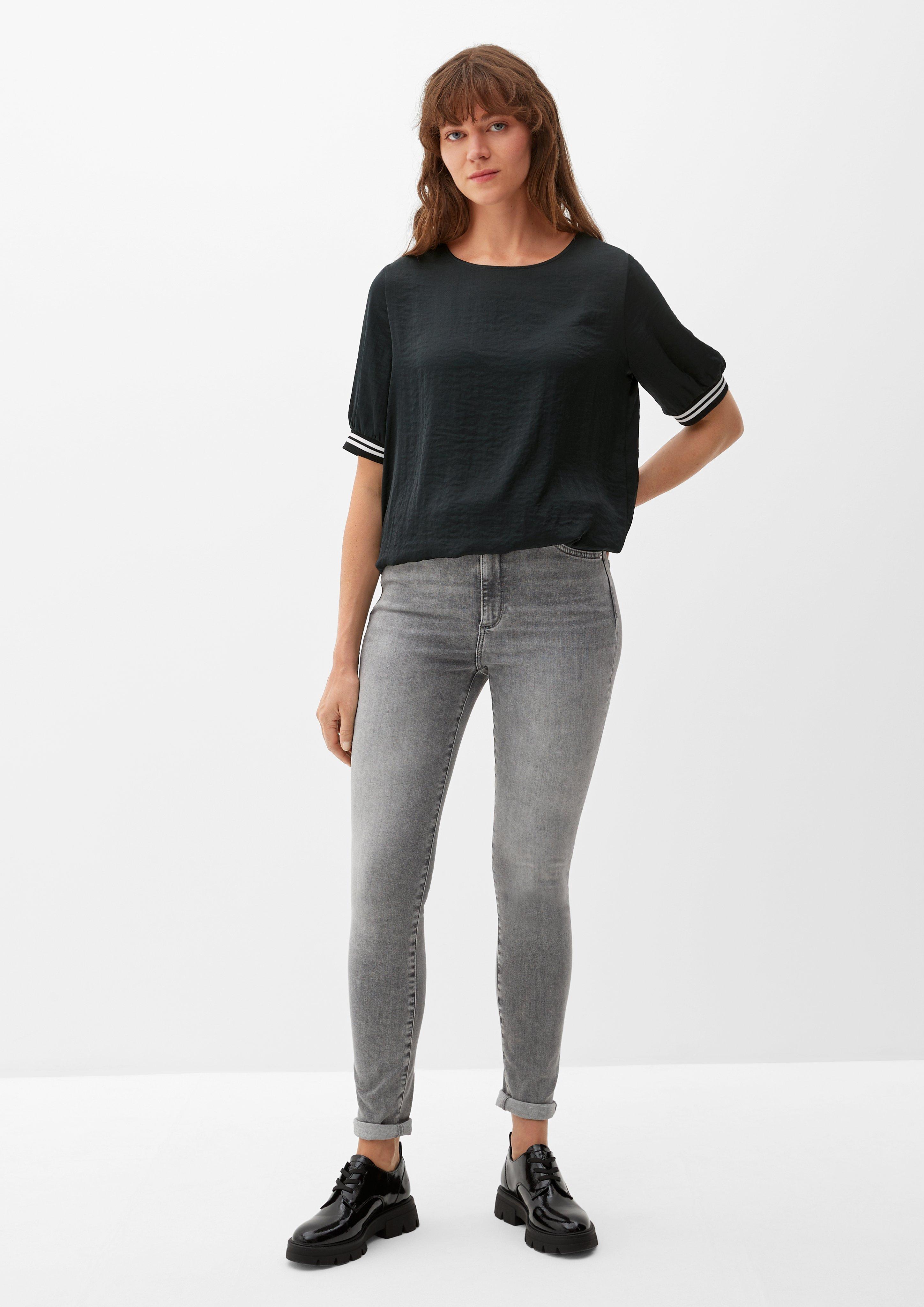 Blusenshirt mit Rippbündchen  2120632-5989