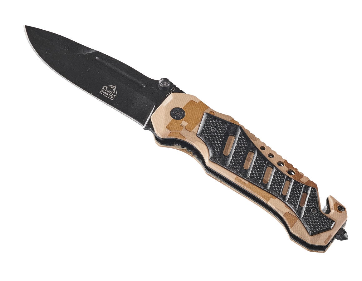 Arbeits-Einhandmesser camo rescue