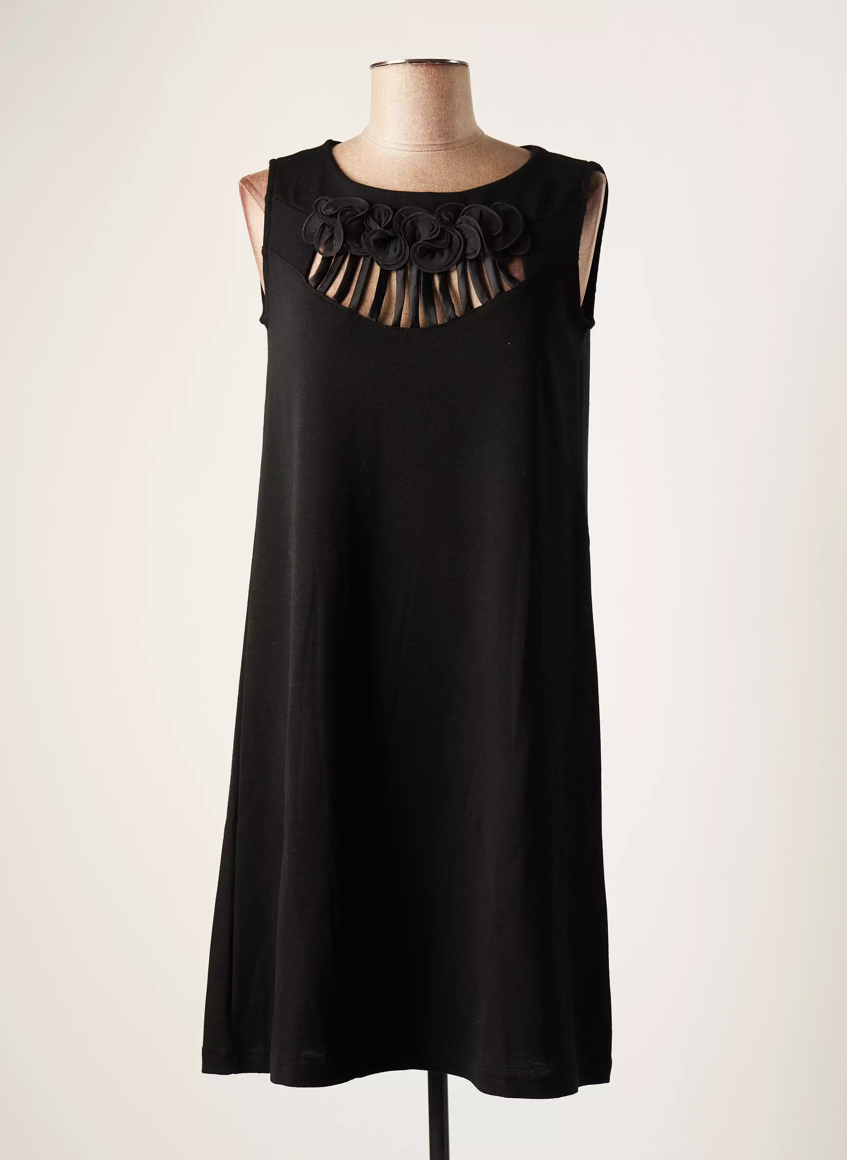 Moretta Robes Mi Longues Femme couleur noir