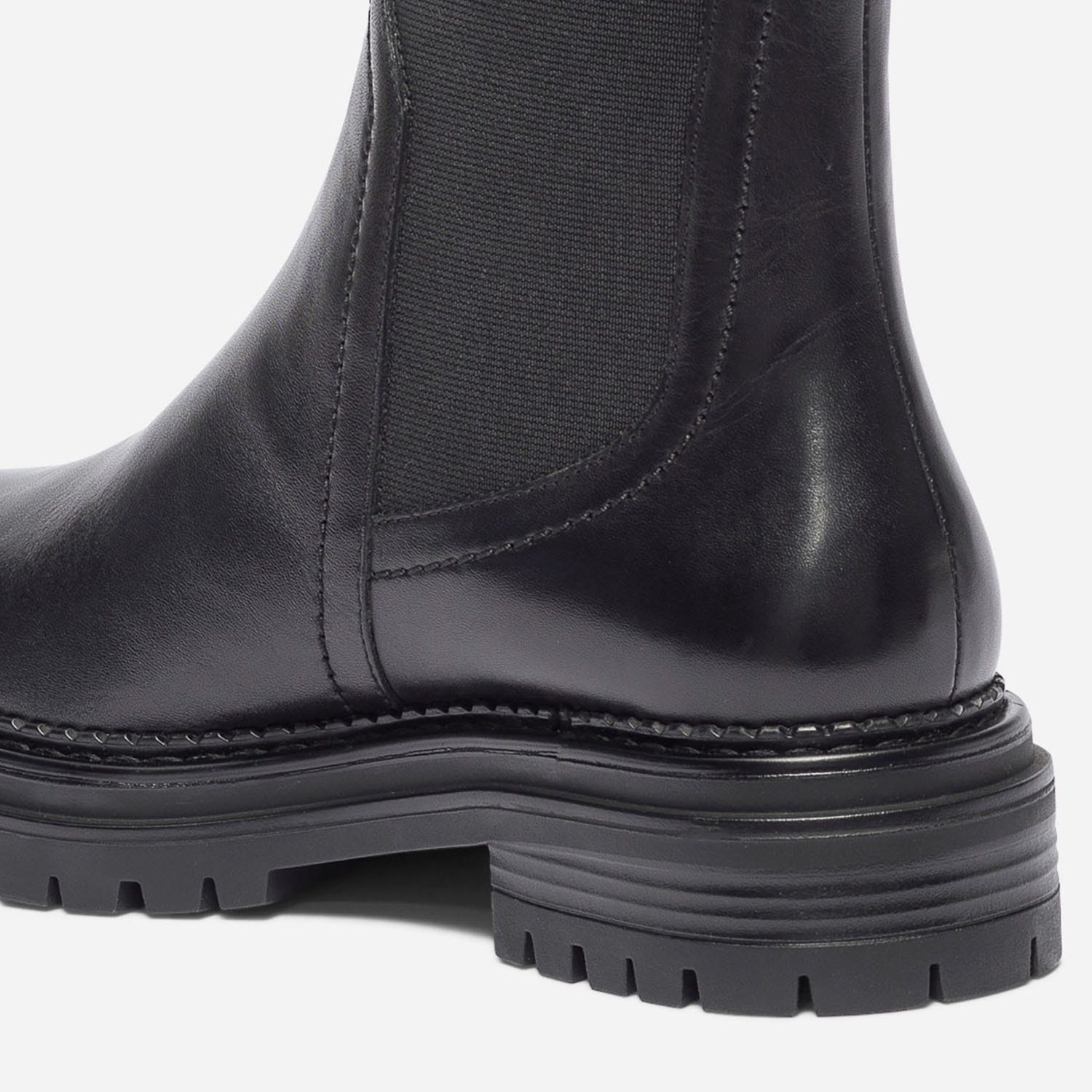 Chelsea boots TEXTO noir en cuir