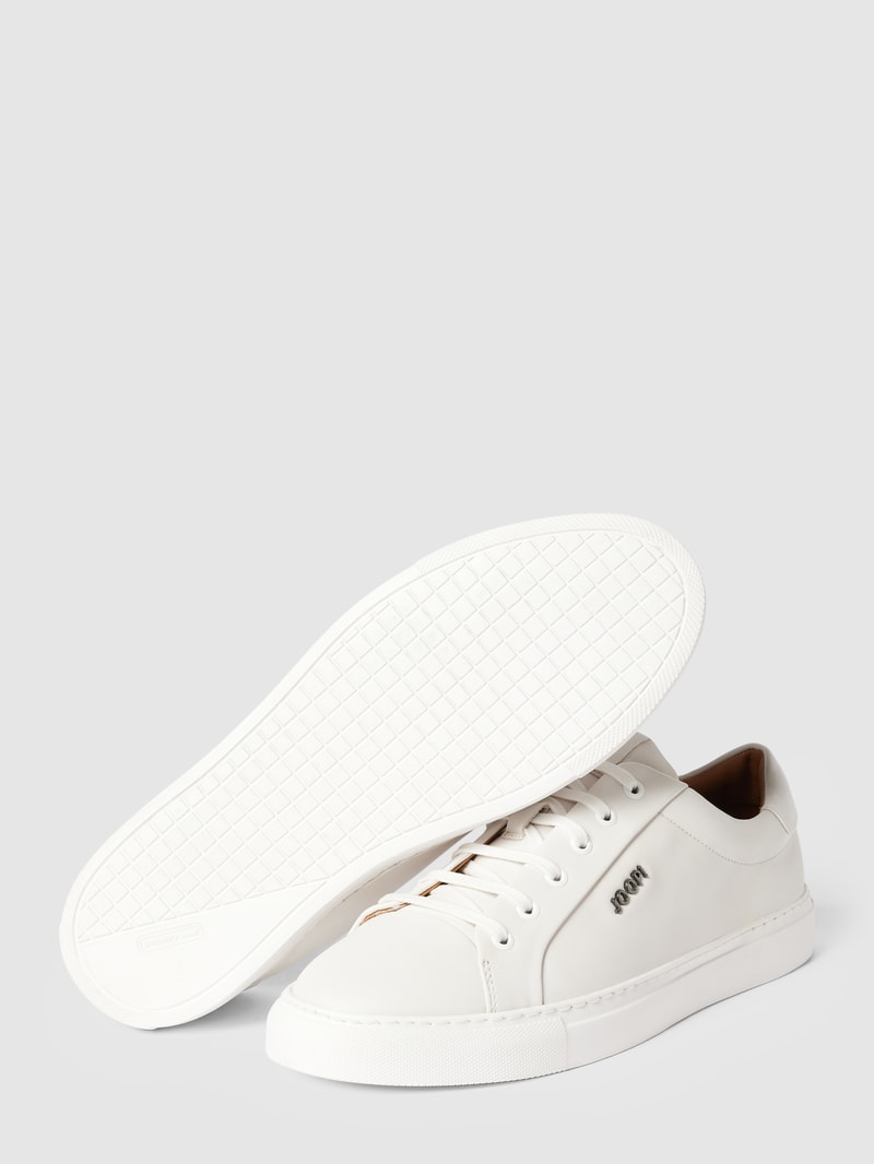 Sneaker mit Label-Detail Modell 'Coralie' in weiß