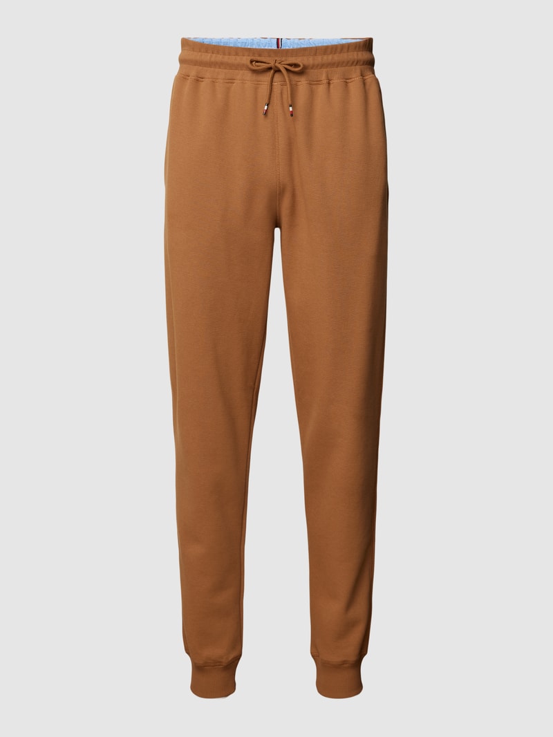 Sweathose mit Tunnelzug Modell 'TRACK PANT' in camel