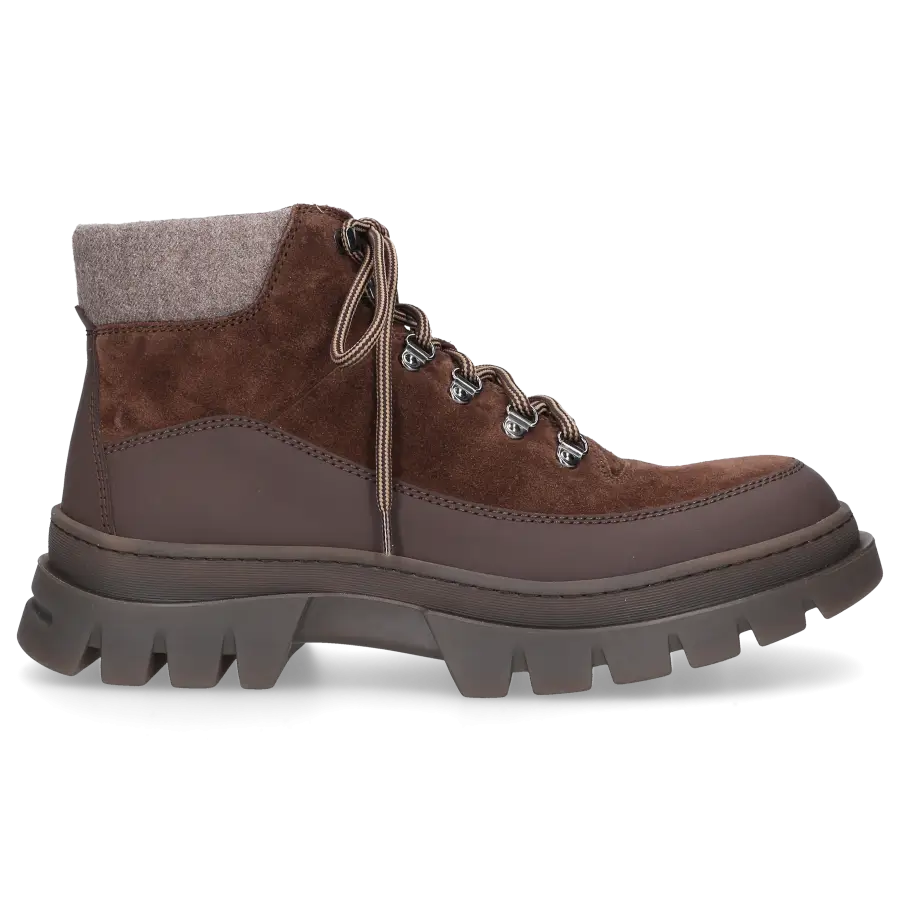 Henderson - Schnürboots 83504 Veloursleder - braun