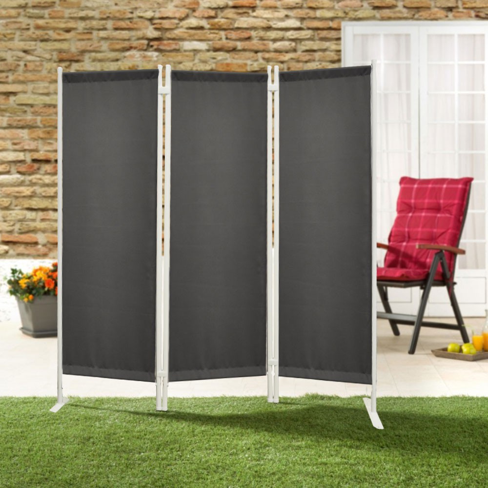 LECO Paravent 3tlg. Stellwand, Anthrazit