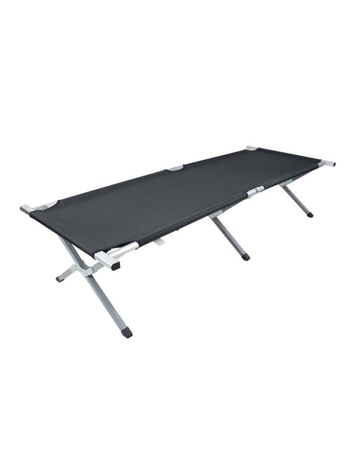 VCM  Alu Campingbett Feldbett 210cm Tosali L in Schwarz günstig kaufen onesize