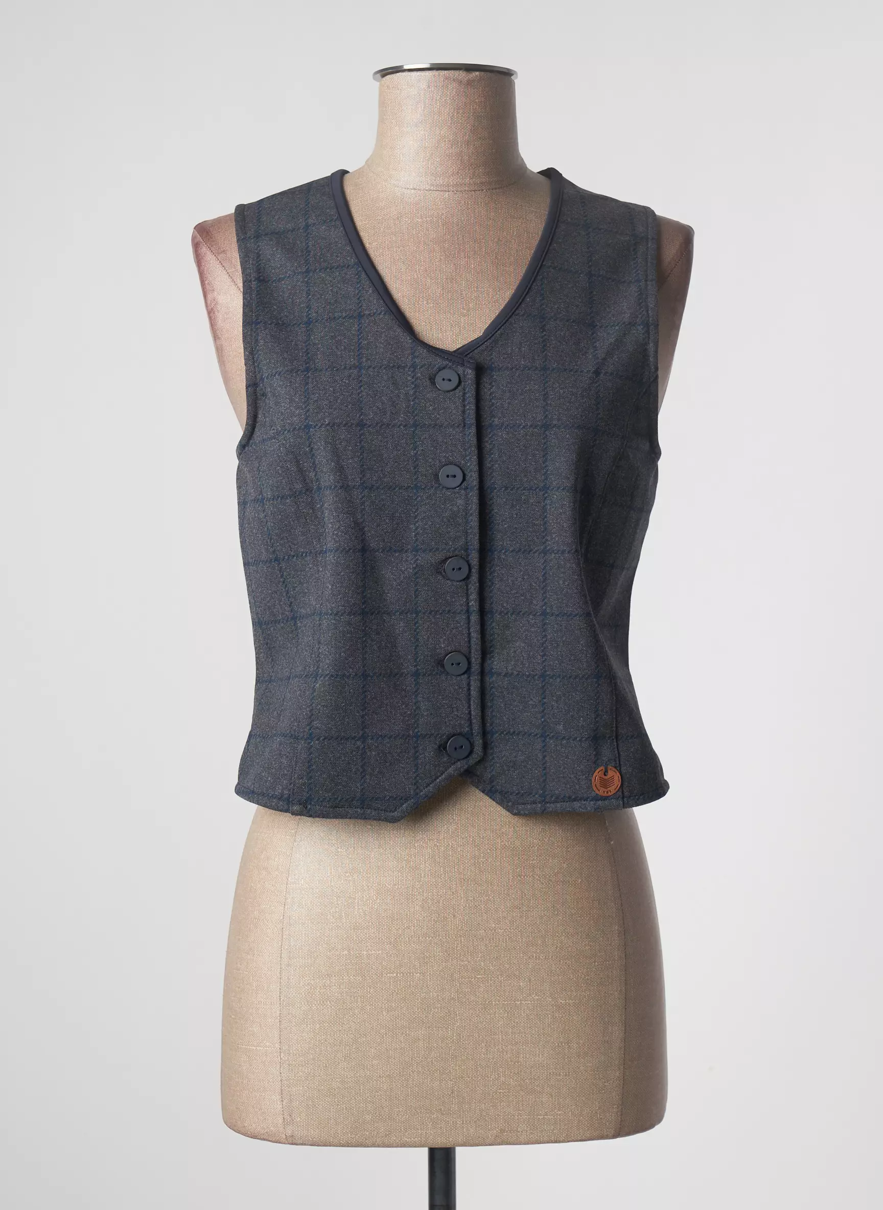 Hbt Gilet Femme couleur bleu