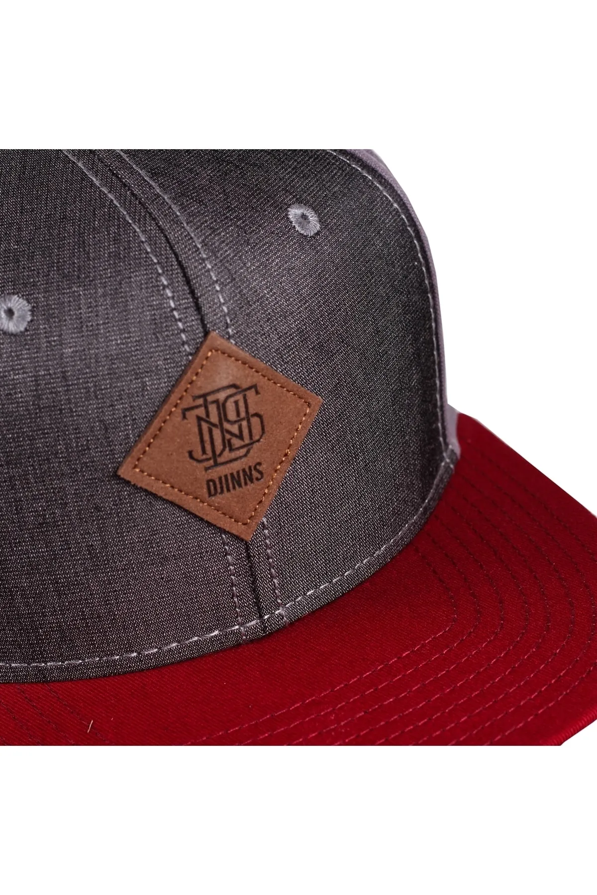 Djinn&'s  6 Panel Snapback Cap Canvas-Mix