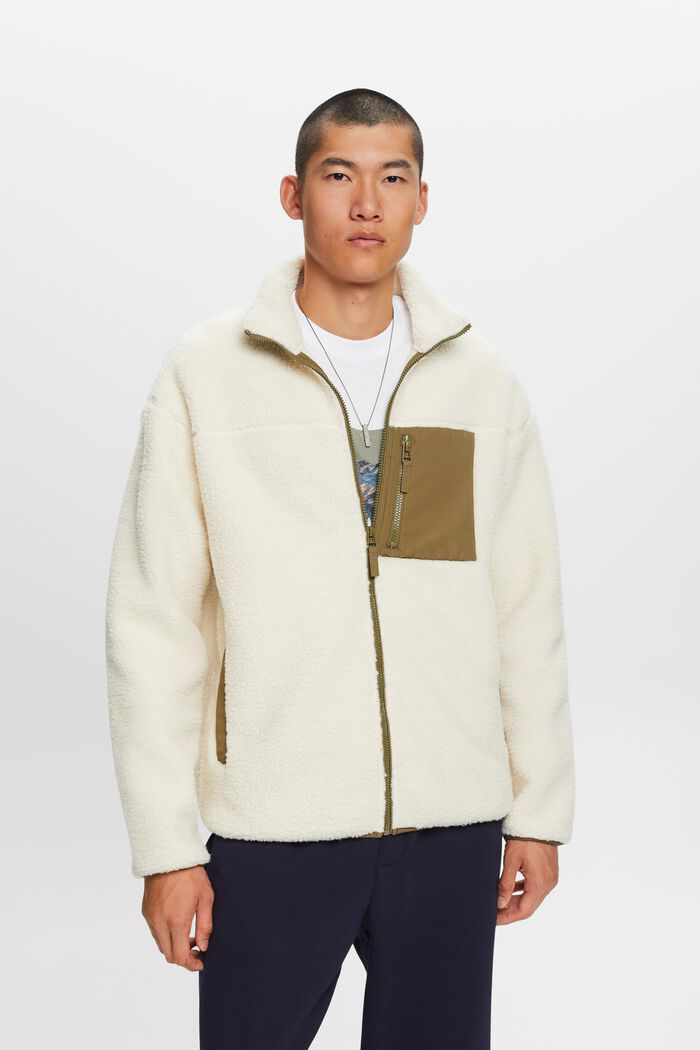 Jacke mit Teddyfell und Fleece