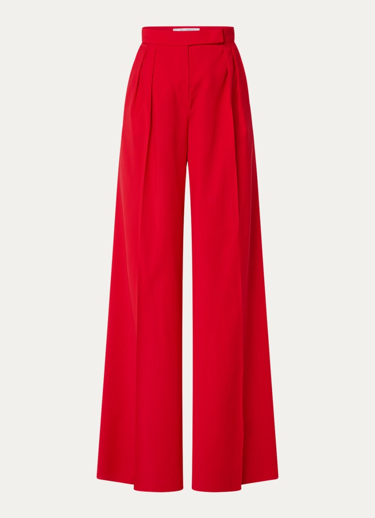 MaxMara Remini hlače visokog struka širokog kroja od djevičanske vune
