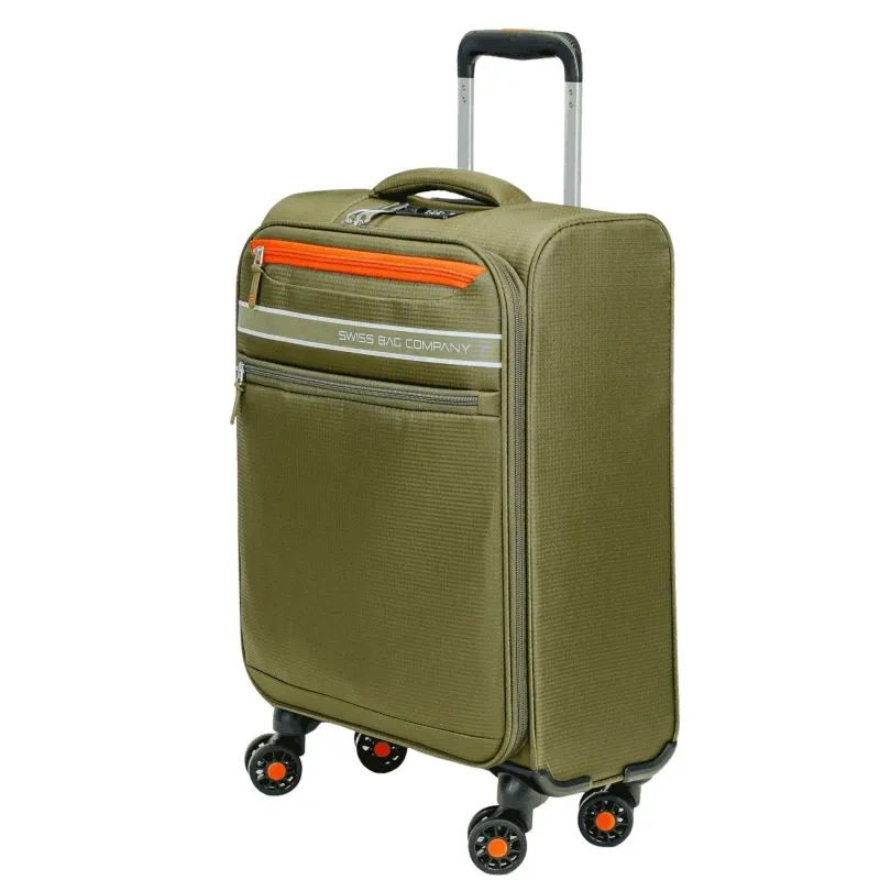 Swiss Bags Ohio Handgepäckstrolley S (55 cm) Erweiterbar - Olive Green