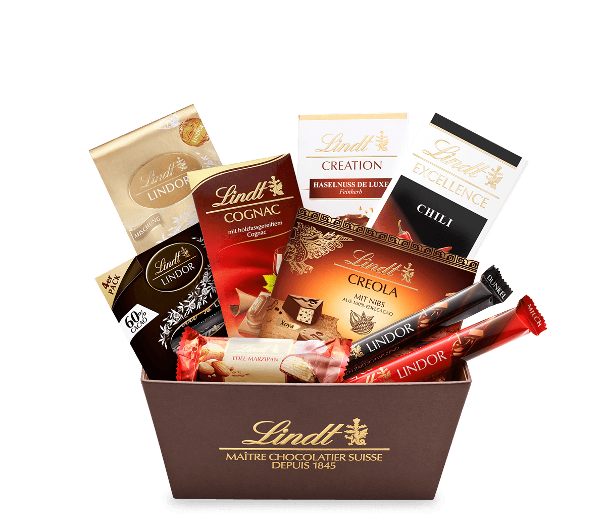 Lindt Genießer Geschenkkorb, 812g