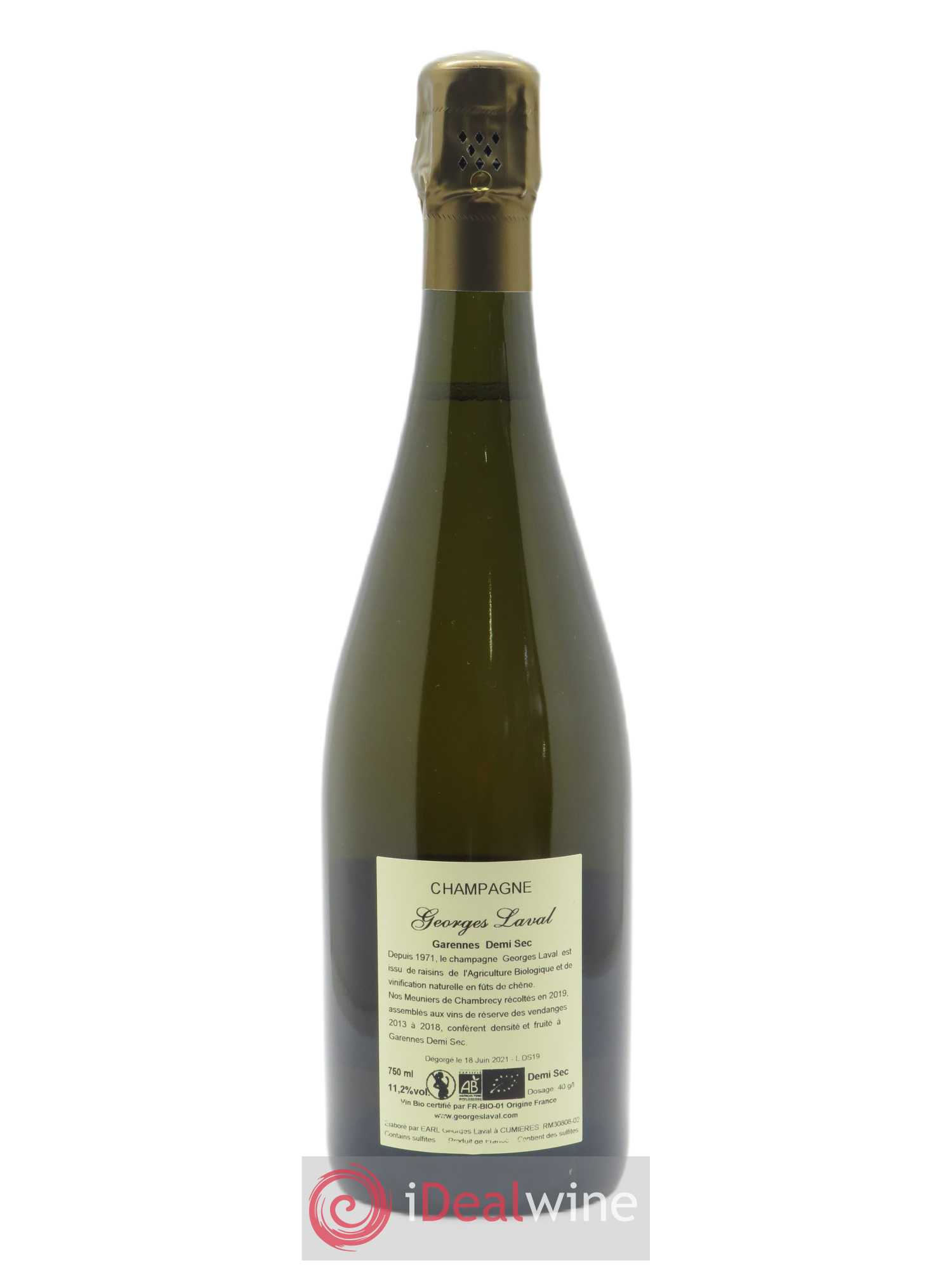 Garennes Demi-Sec Georges Laval   - Lot de 1 Bouteille
