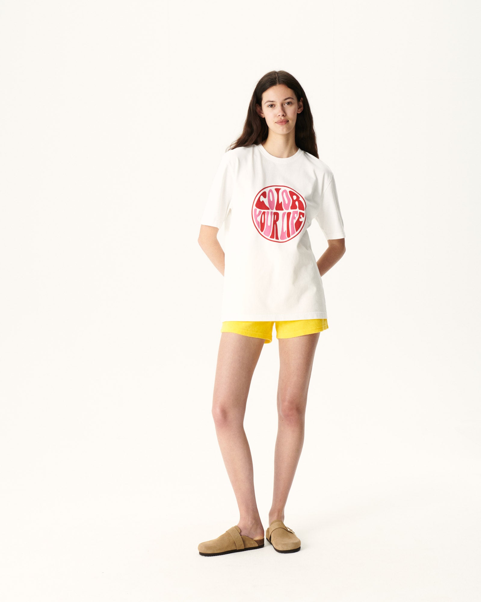 T-shirt femme en coton biologique Blanc Adela