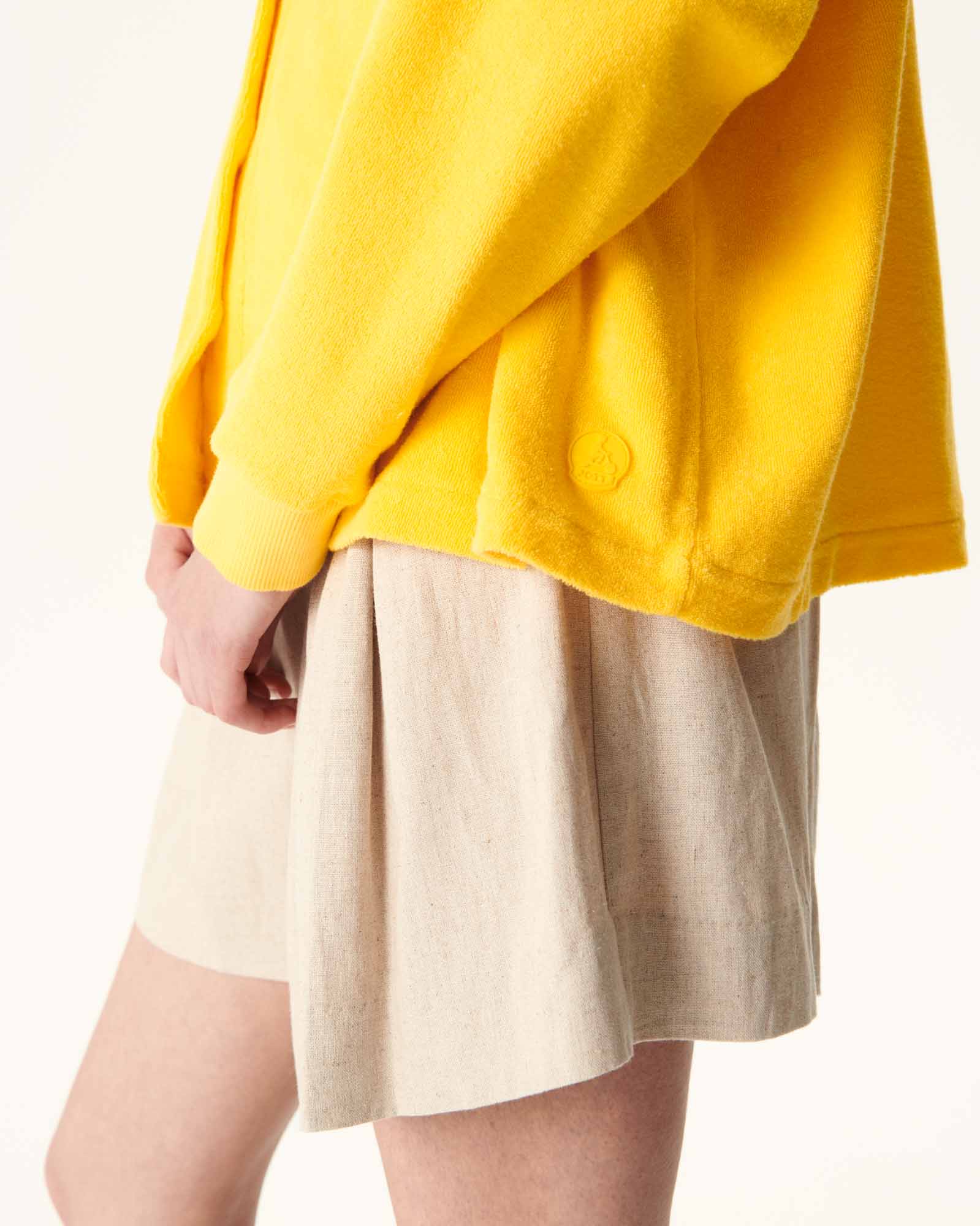 Cardigan éponge à manches longues Citron Pamplona