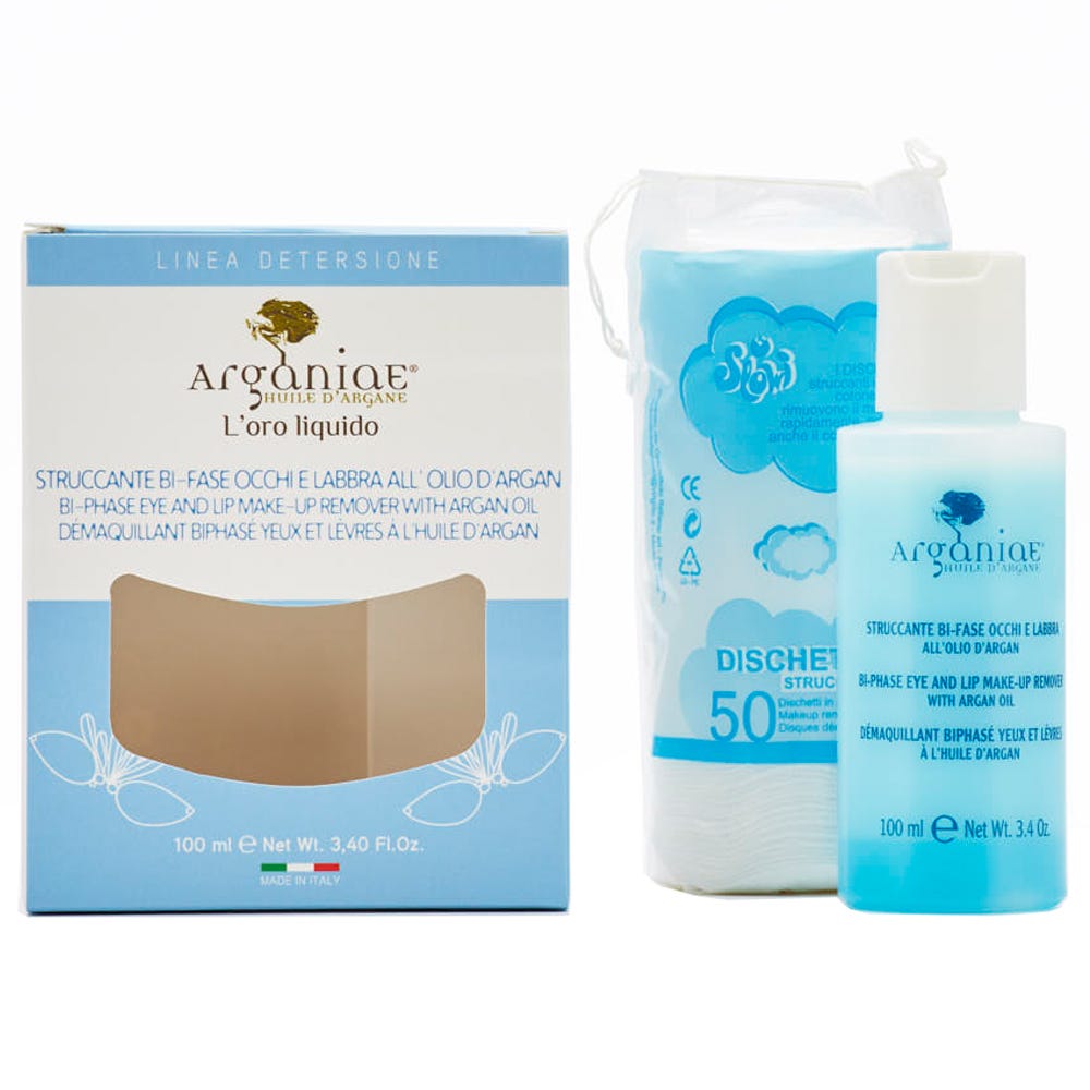 Arganiae Zweiphasen-Abschminklotion für Augen und Lippen mit Bio-Arganöl 100 ml