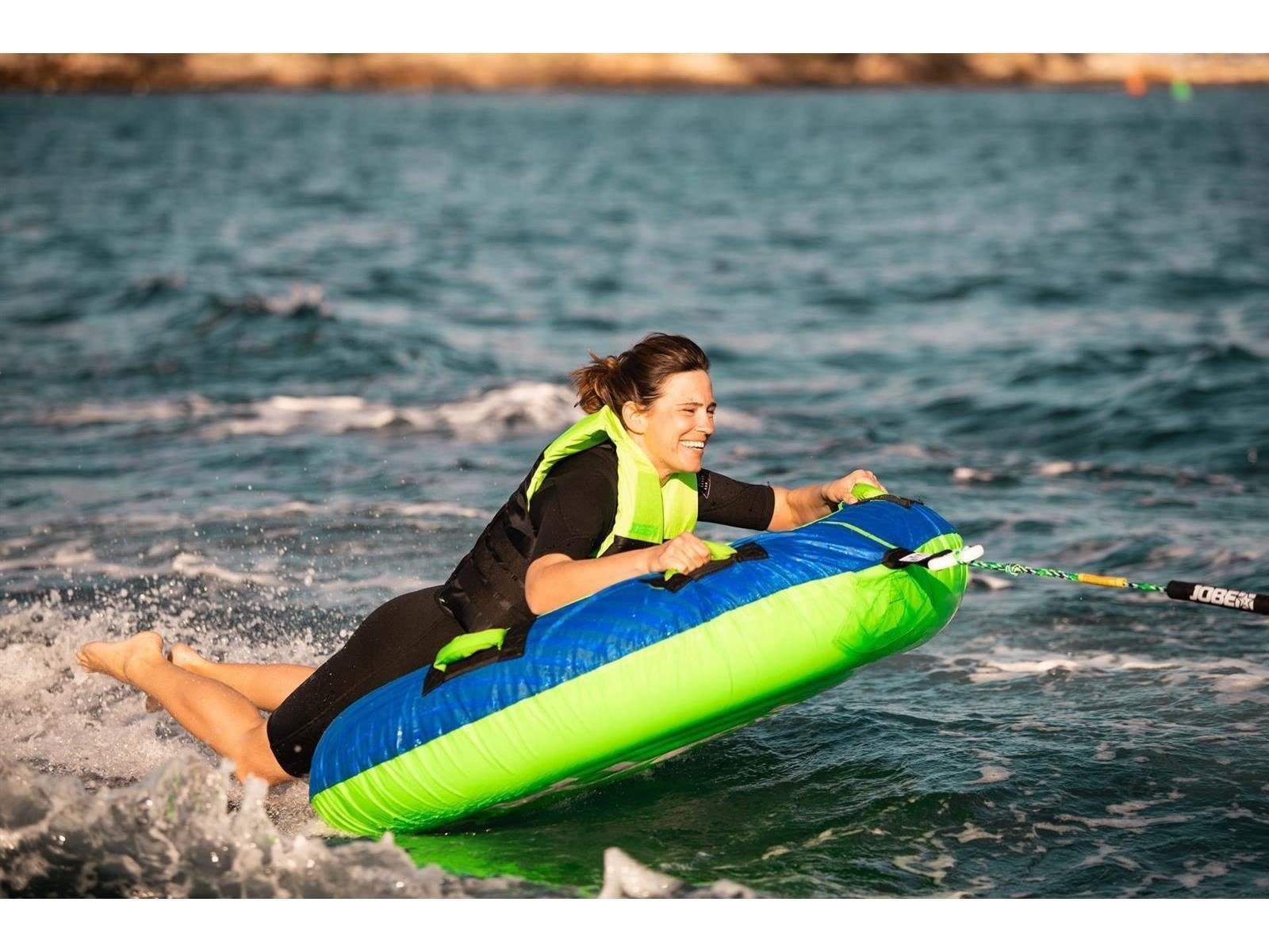 Jobe Inflatable SUP-Board Jobe Breeze Funtube 1 Person inkl. Elektrische Pumpe und Seil, SUP, (Set), 1 Person,4 Griffe