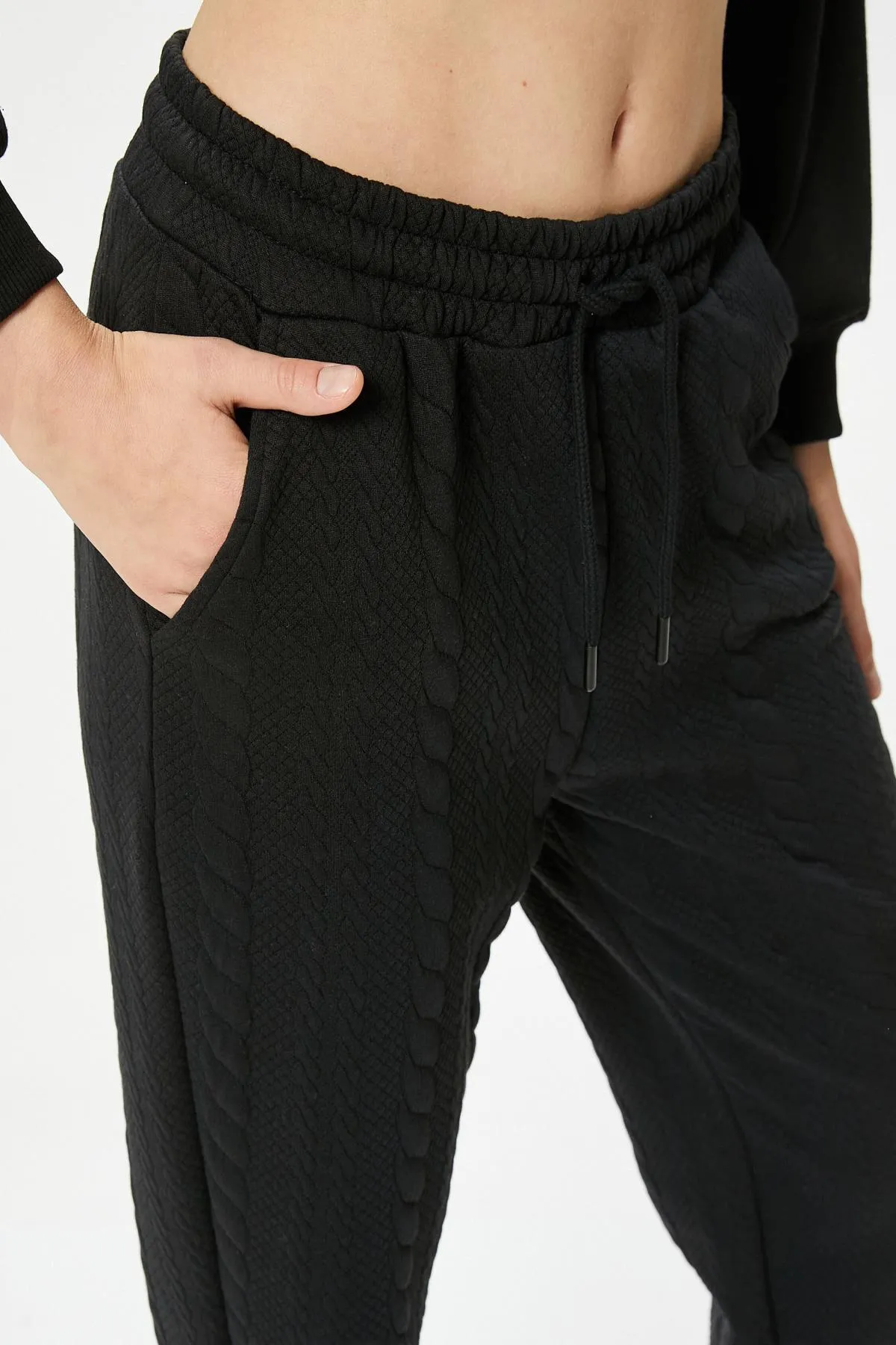 Koton  Schwarze Jogginghose für Damen