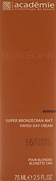 Académie Bronzécran Super Bronzecran Mat Tinted SPF 6 Getönte Gesichtscreme