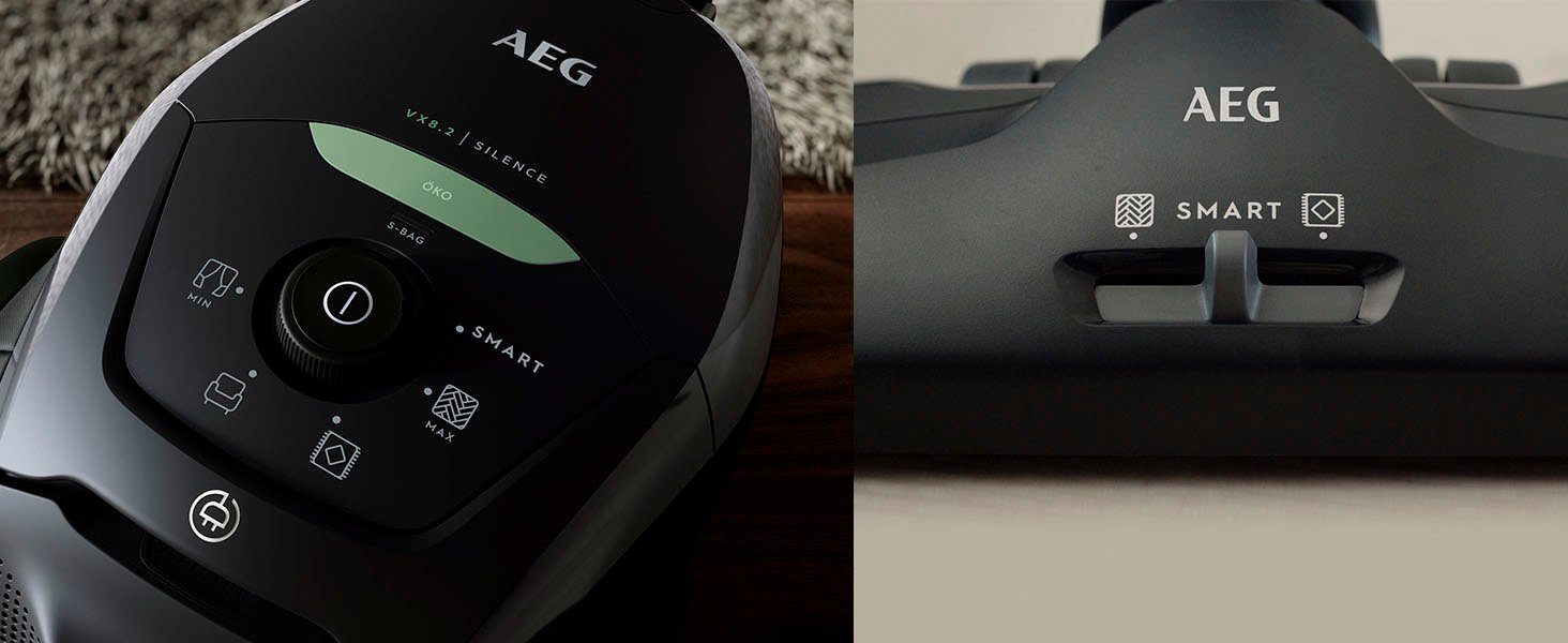 AEG Bodenstaubsauger VX82-1-ÖKO, 600 W, mit Beutel, aus 75% Recyclingkunststoff