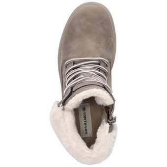 Tom Tailor Schnür Boots in grau