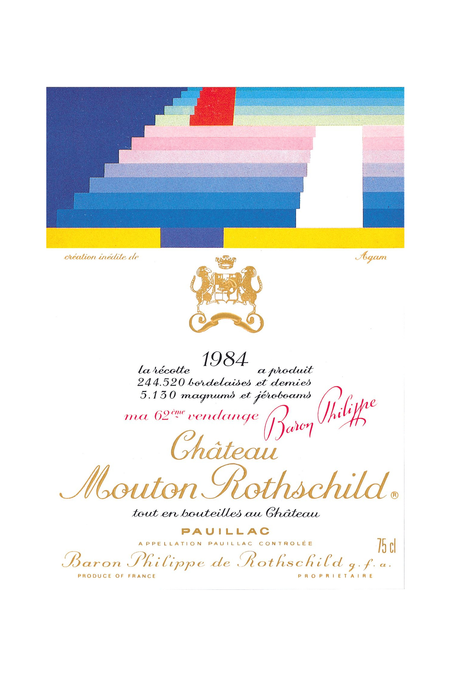 Château Mouton Rothschild 1984, Pauillac