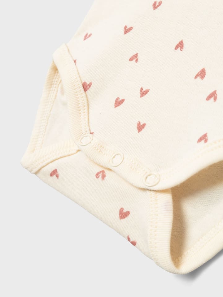 name it Body kurzarm 2er Pack HEARTS in buttercream günstig kaufen