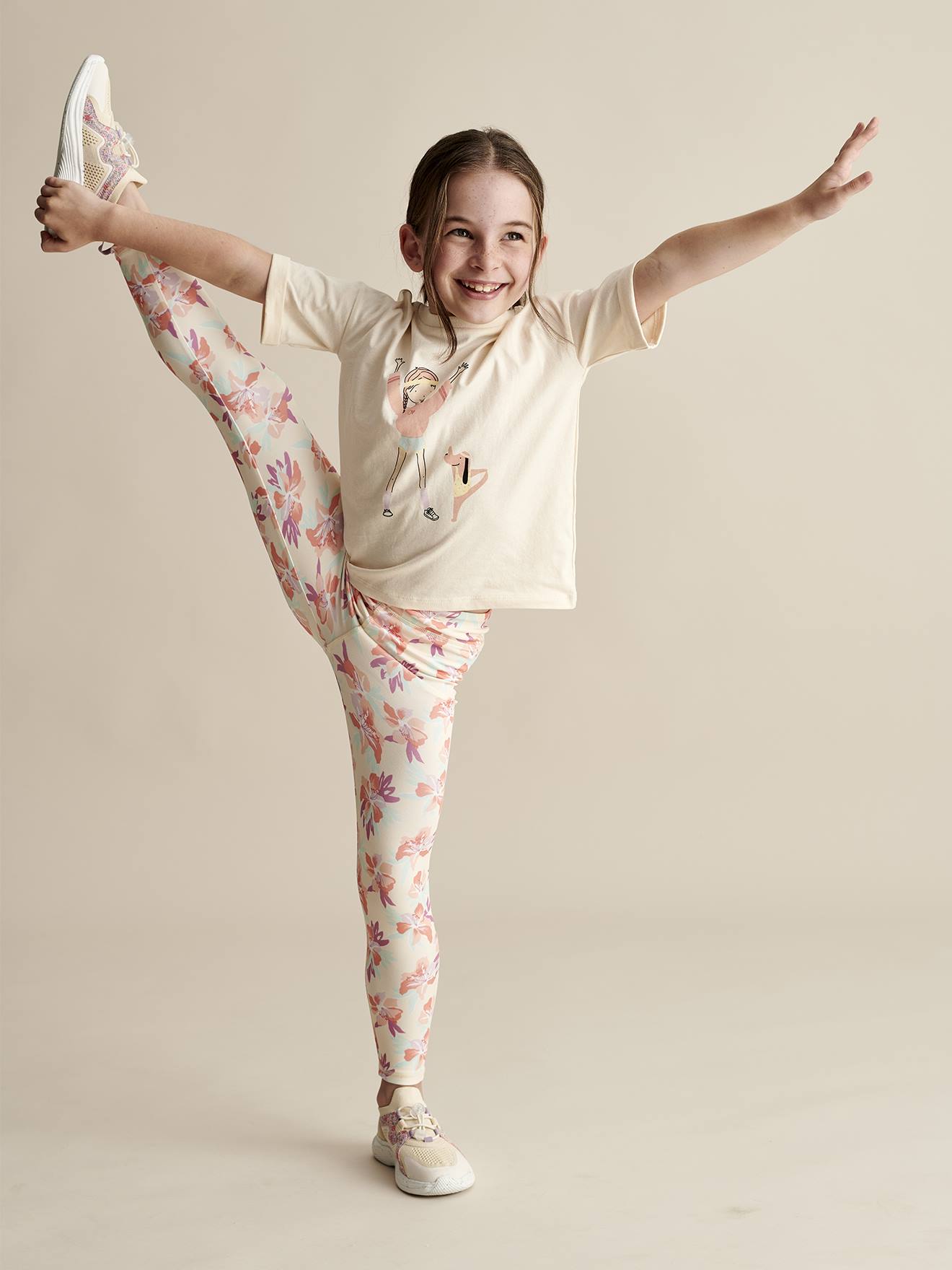 Vertbaudet Mädchen Sportleggings - mehrfarbig
