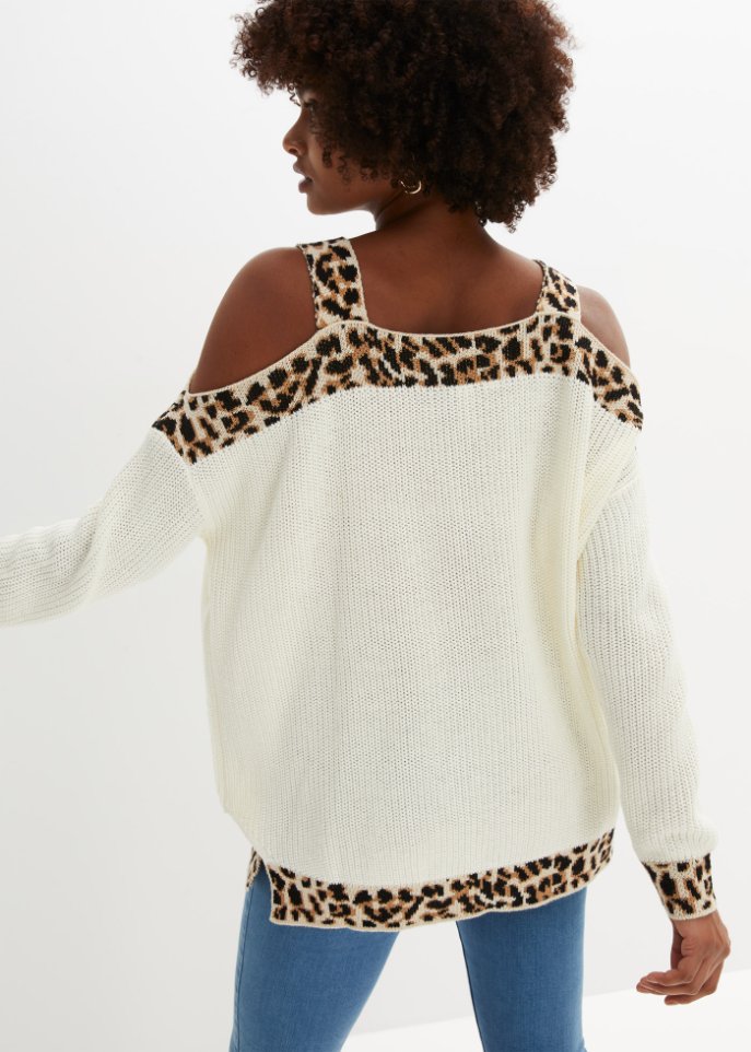 Oversize-Pullover mit Cut-Outs