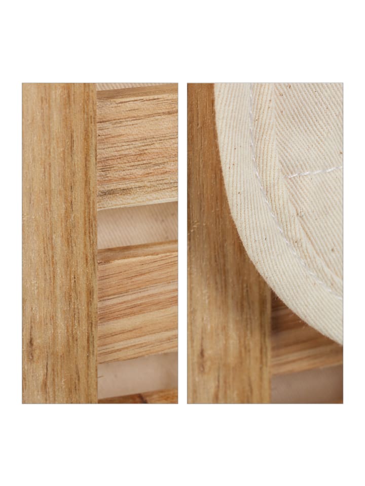 relaxdays Wäschekorb in Natur/ Beige - (B)40 x (H)60 x (T)35 cm günstig kaufen onesize