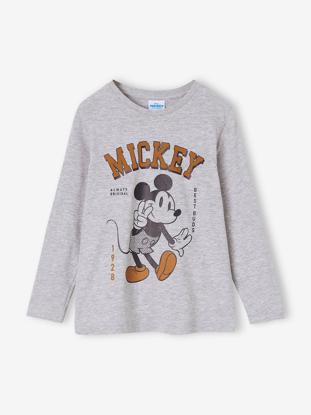 Mickey Kinder Shirt Disney MICKY MAUS - grau meliert
