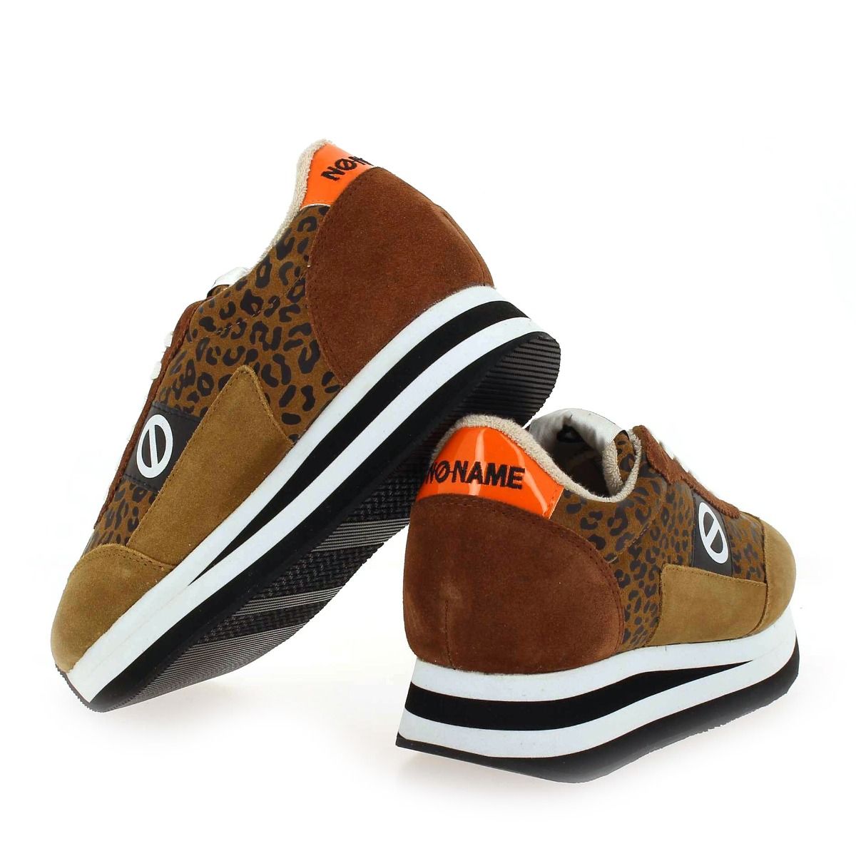 No Name  FLEX M JOGGER SUEDE LEO - Camel Marron