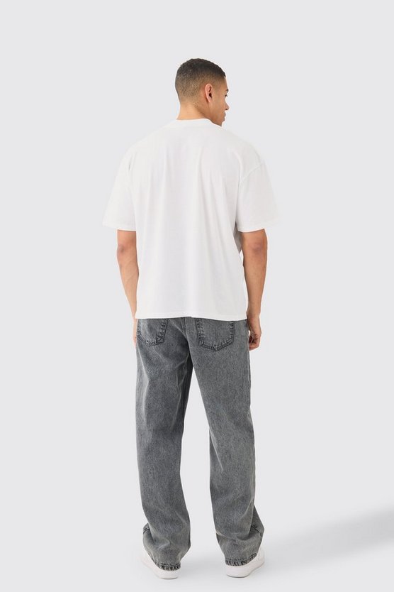 Oversize T-Shirt mit Renaissance-Print