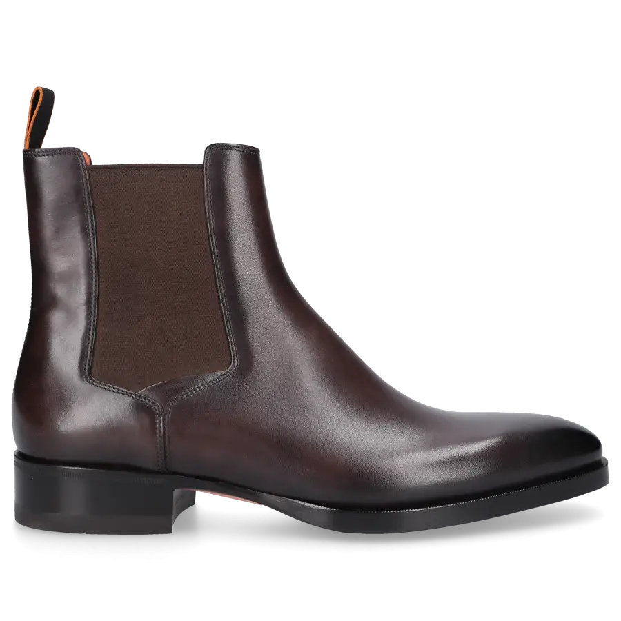 Santoni - Chelsea Boots 16755 Kalbsleder - braun
