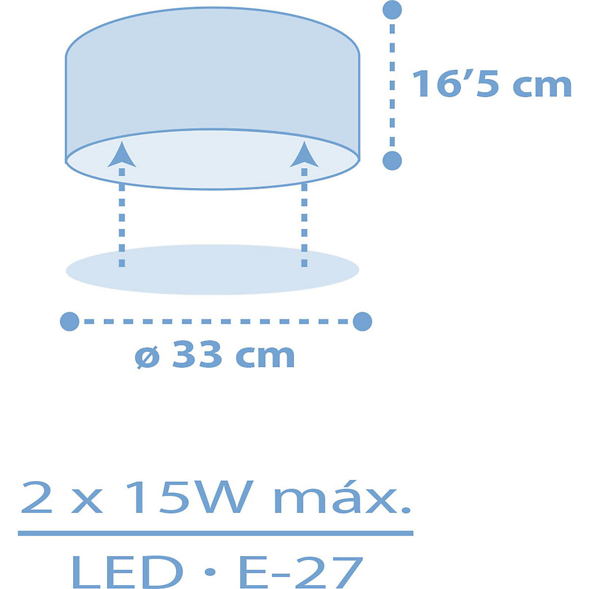 Deckenleuchte Star Light, blue