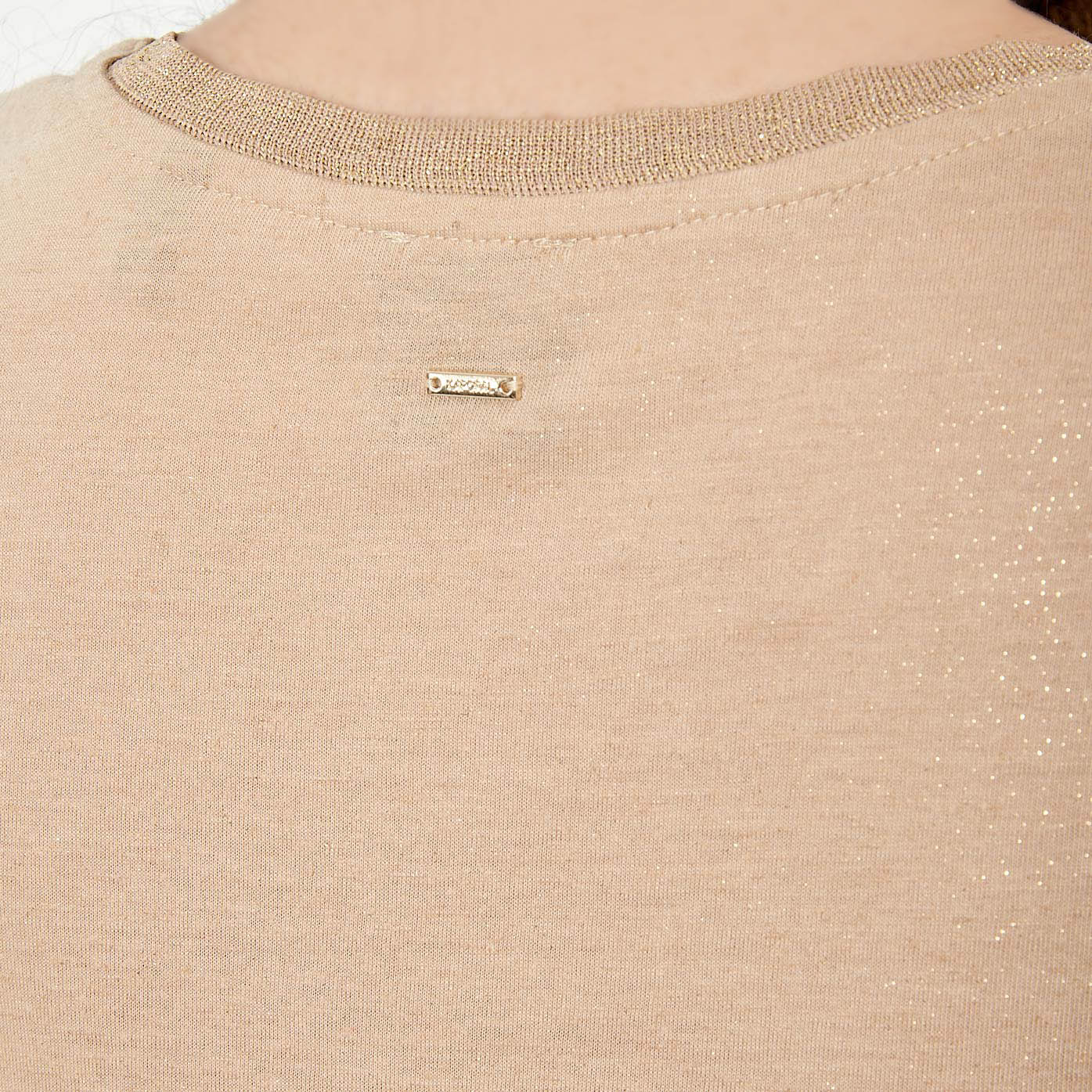 JAIME  T-shirt beige pailleté Femme