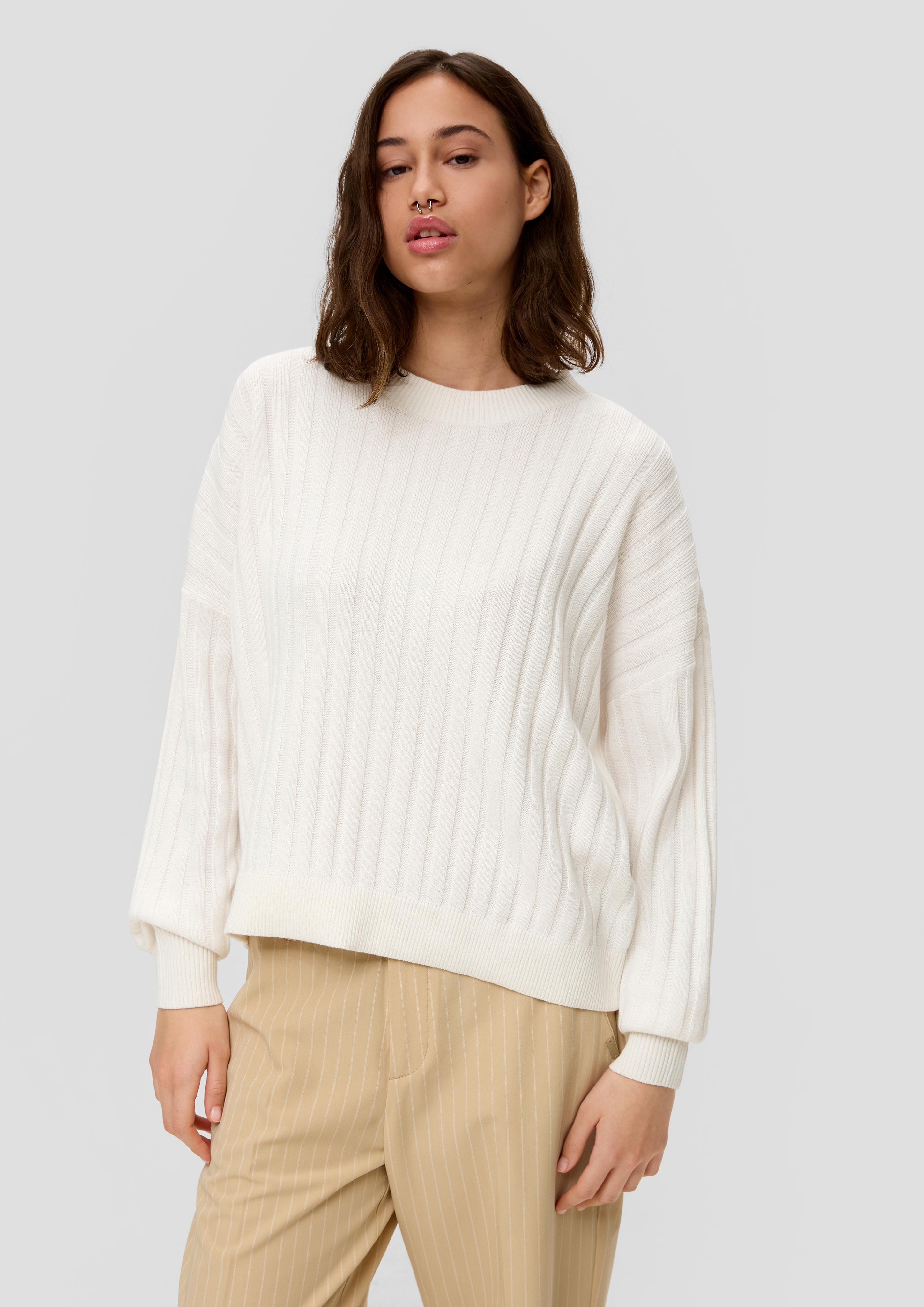 Weicher Strickpullover aus Baumwollmix  2140610-0200