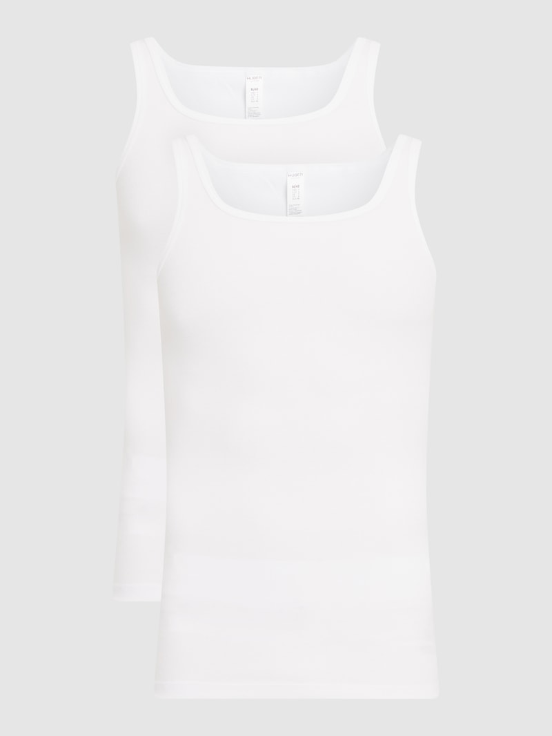 Tanktop aus Baumwolle im 2er-Pack in weiß