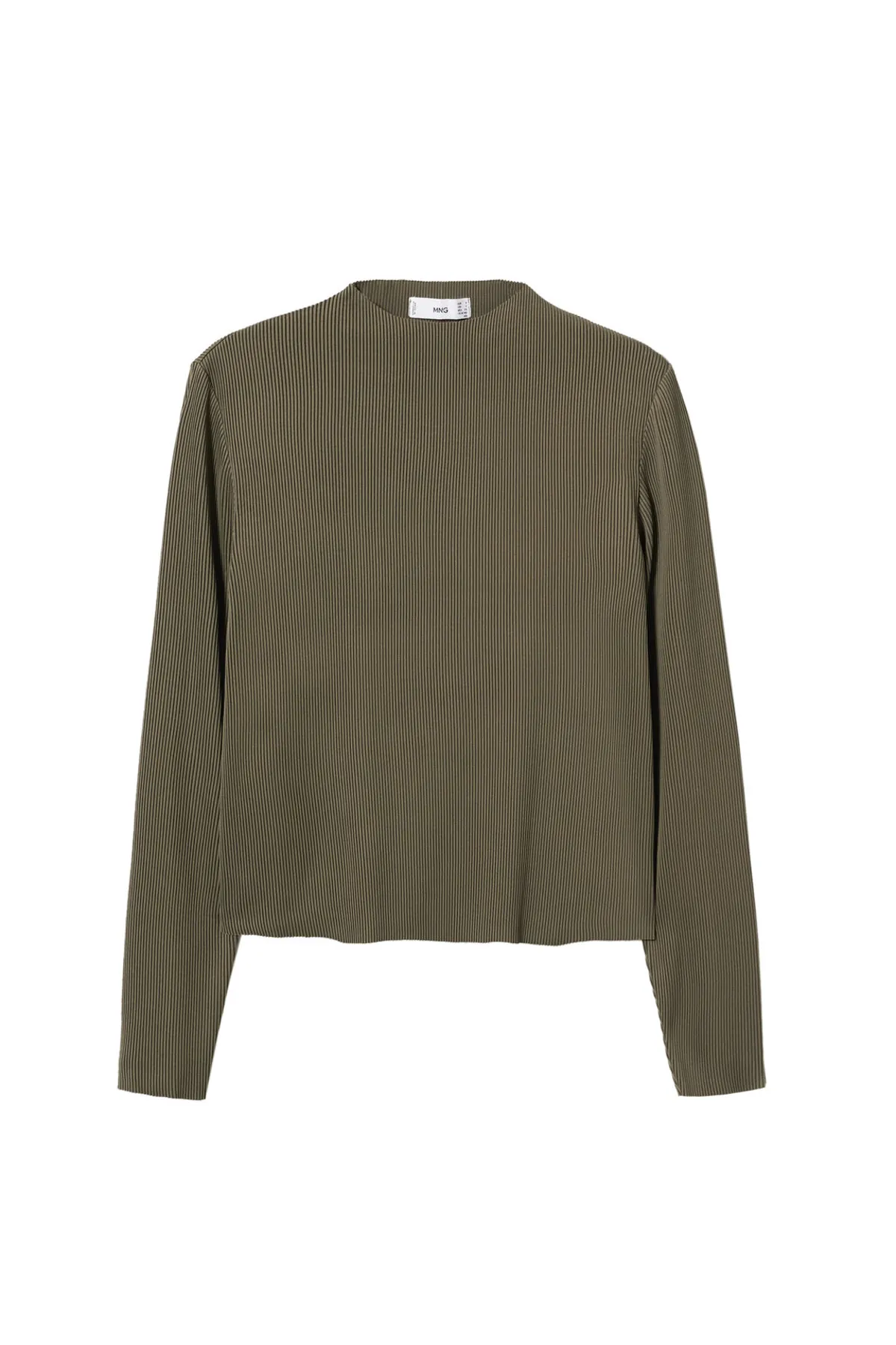 MANGO Woman  Dunkles Khaki-T-Shirt für Damen