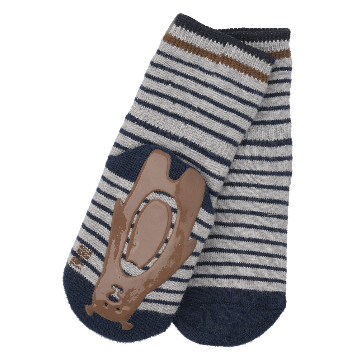 1 Paar Baby Stoppersocken im Ringel-Look