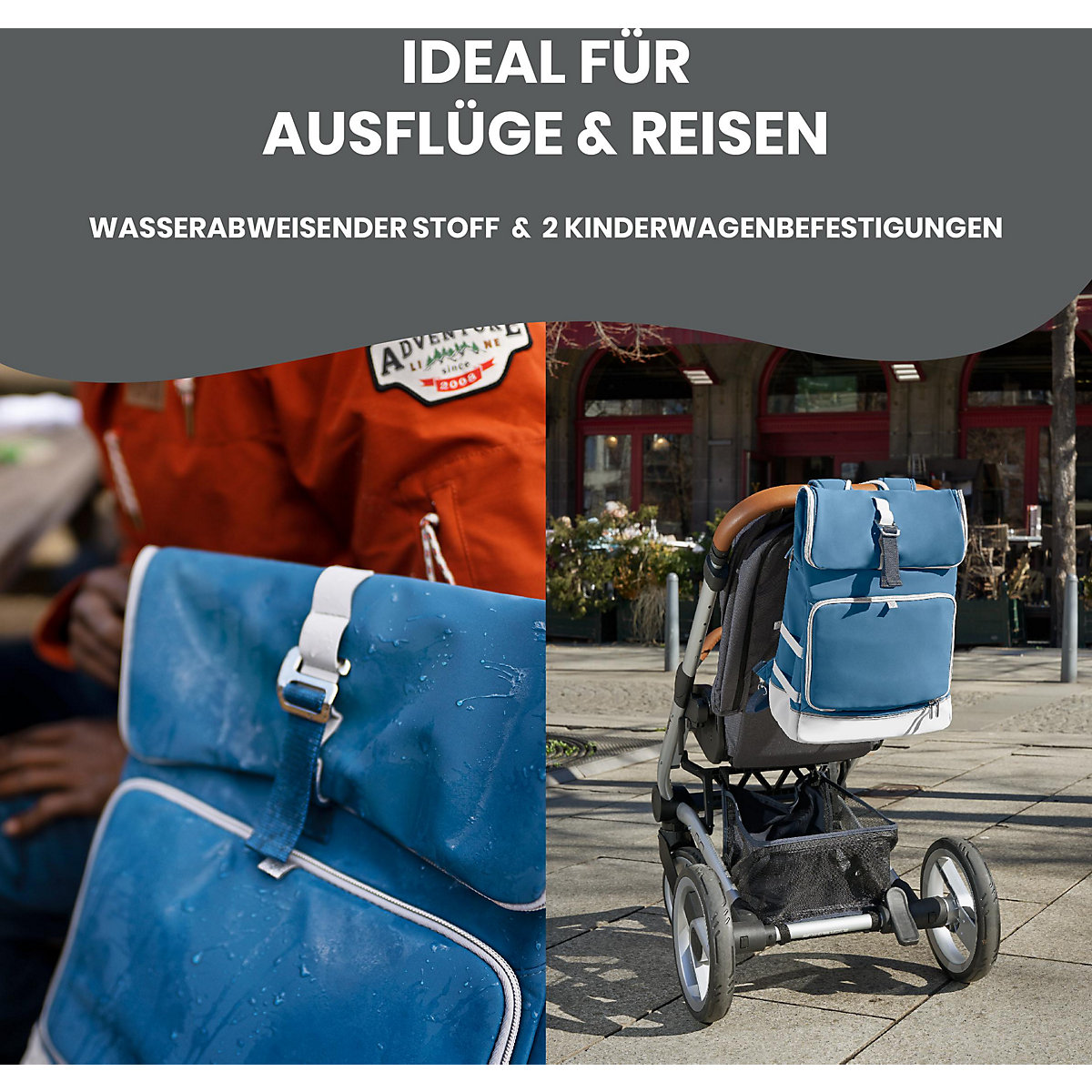 Wickelrucksack Le Sancy Mineral Blue