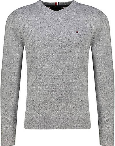 TOMMY HILFIGER Herren Strickpullover V-Kragen Baumwolle/Kaschmir Regular Fit