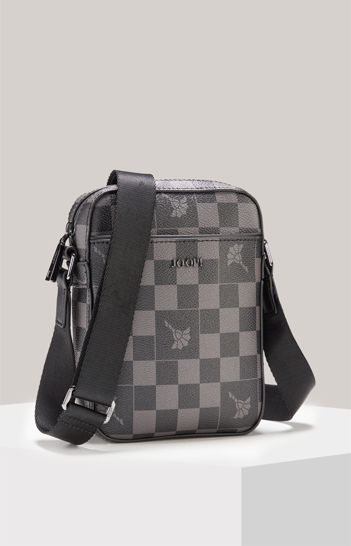 Schultertasche Cortina Piazza Rafael in Schwarz/Grau