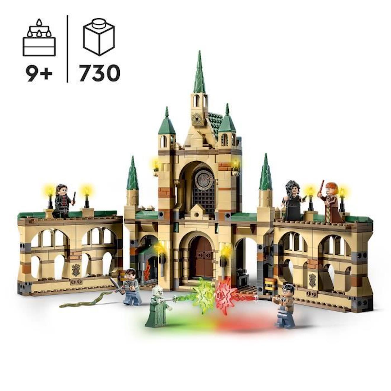 LEGO® Harry Potter 76415 La Bataille de Poudlard, Jouet de Château avec Minifigurine Voldemort beige