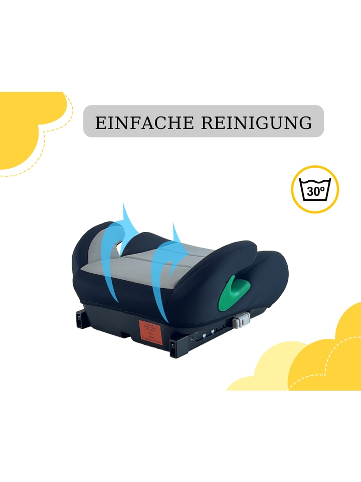 Yalion Kindersitzerhöhung ECE R129 Yalion in Grau - i-Size (6-10 Jahre) günstig kaufen onesize